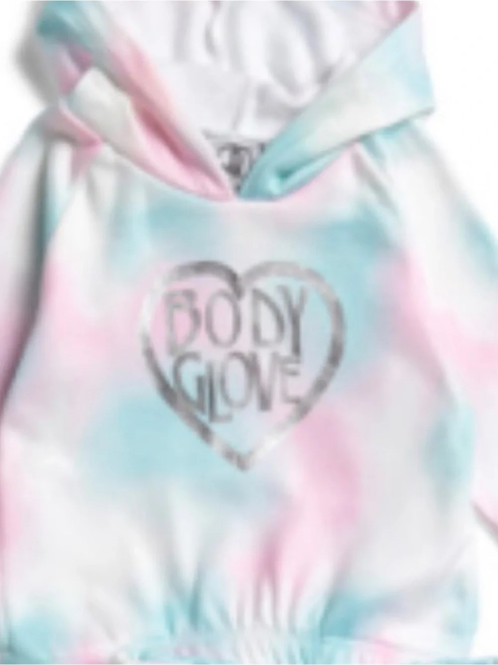 Body Glove▪️Pastel Tie-Dye Hoodie & Jogger Set - Pink, Blue, White